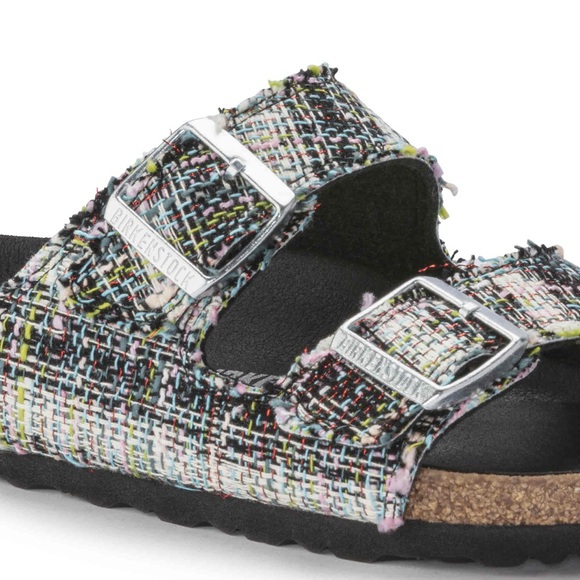 Birkenstock Arizona Rivet Logo US 6-6.5 tweed sandals - Picture 5 of 11